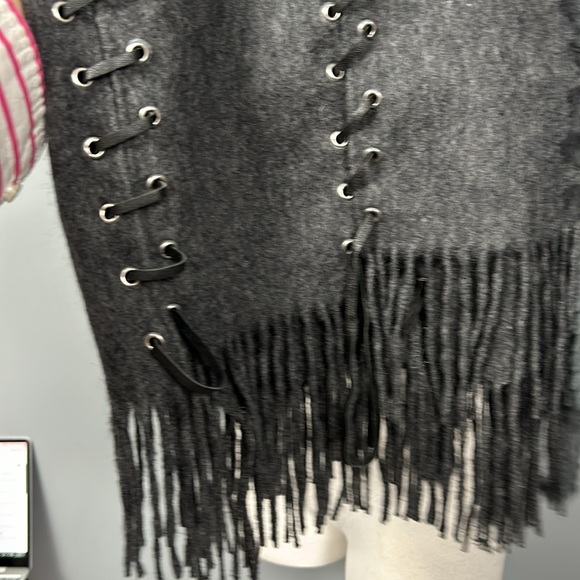 Cashmere Wool Blend Large Fringe Scarf Wrap - Picture 16 of 16